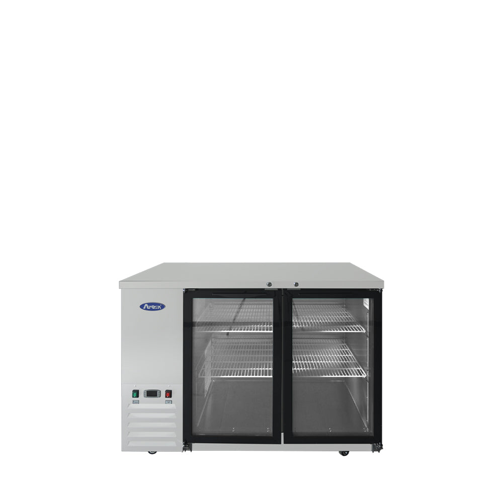 MBB48GGR — 48″ Back Bar Cooler with Glass Doors