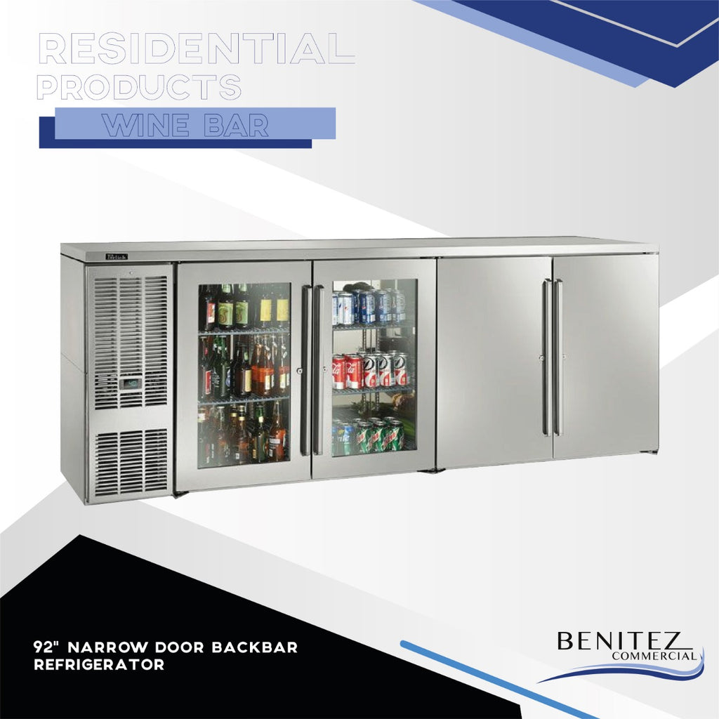 92" NARROW DOOR BACKBAR REFRIGERATOR