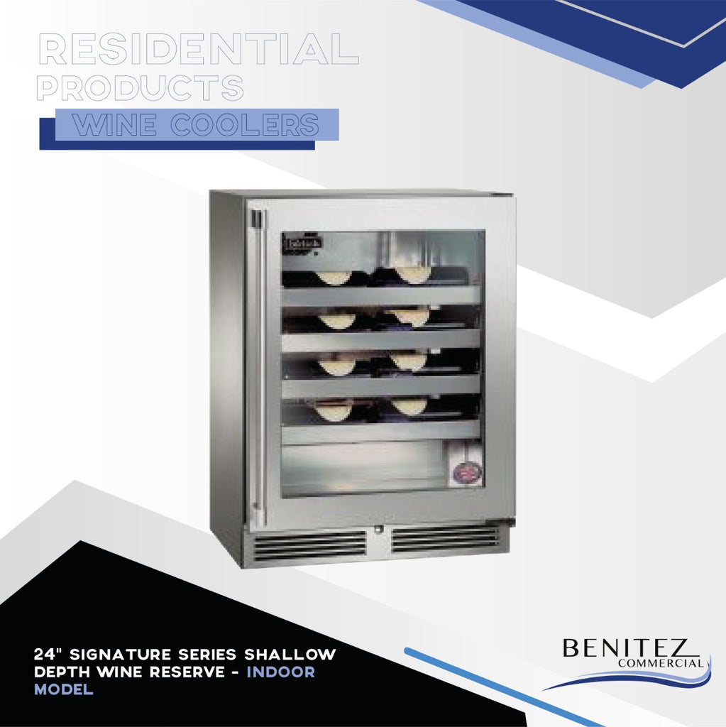 24" SIGNATURE SERIES SHALLOW DEPTH WINE RESERVE - INDOOR MODEL