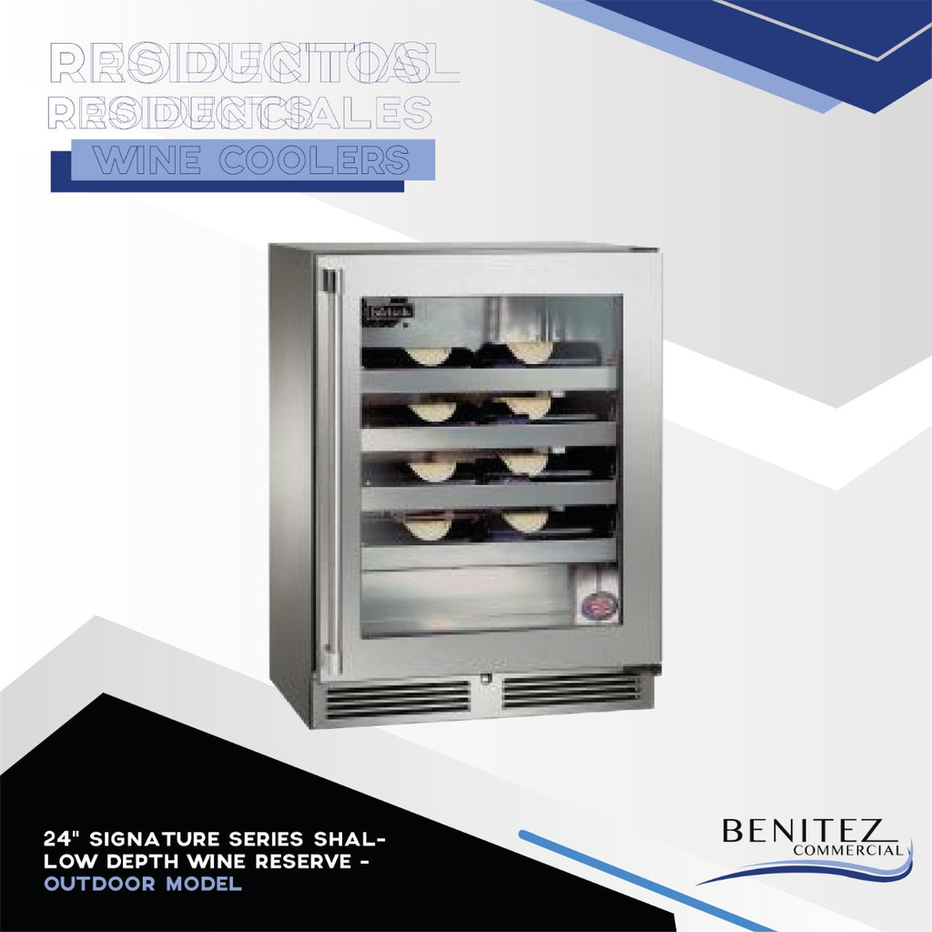 24" SIGNATURE SERIES SHALLOW DEPTH WINE RESERVE - OUTDOOR MODEL