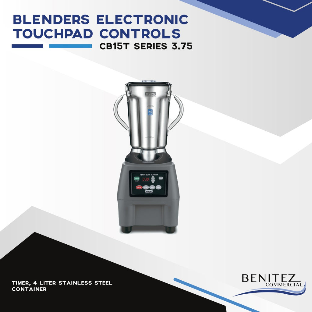 CB15T Series 3.75 HP Blenders, Electronic Touchpad Controls