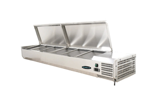 KTR-S Stainless Steel Cover Refrigerated Topping Rails