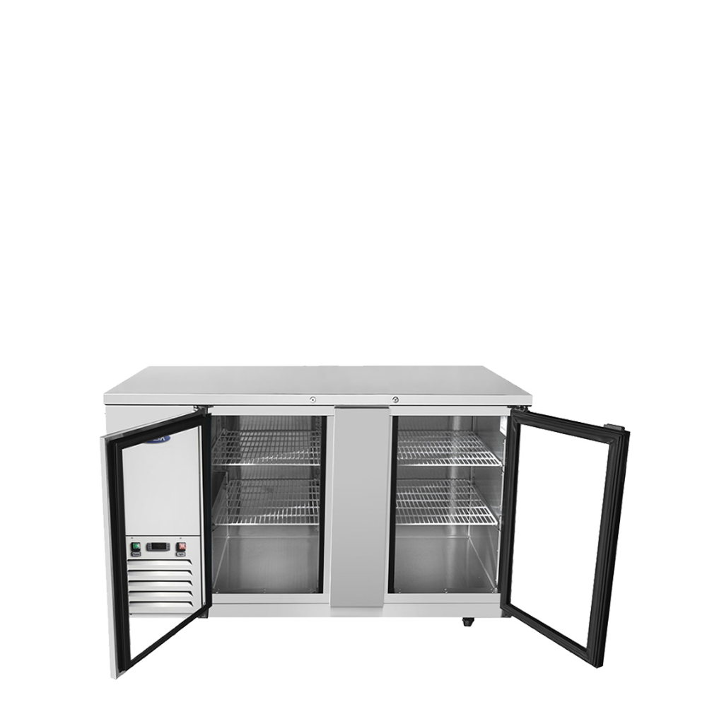 MBB69GGR — 69″ Back Bar Cooler with Glass Doors