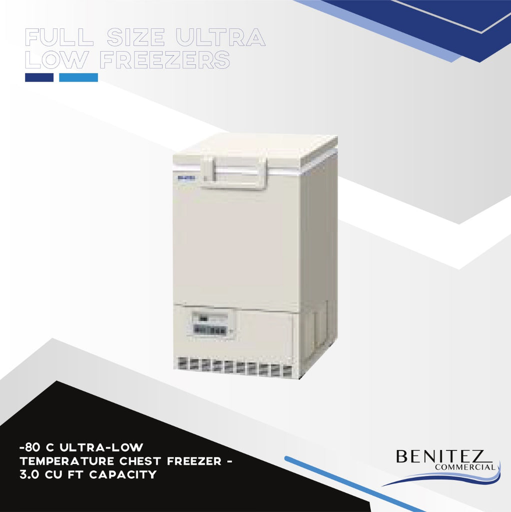 80 C Ultra-Low Temperature Chest Freezer - 3.0 cu ft capacity