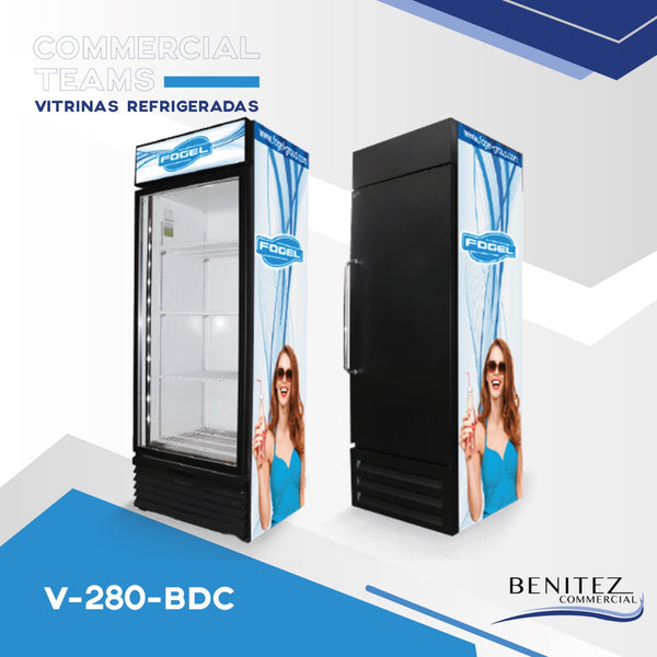 VERTICAL GLASS DOOR REFRIGERATORS V-280-BDC