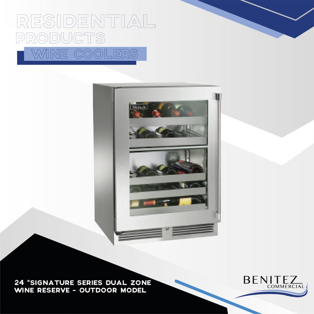 24" SIGNATURE SERIES DUAL-ZONE WINE RESERVE - OUTDOOR MODEL