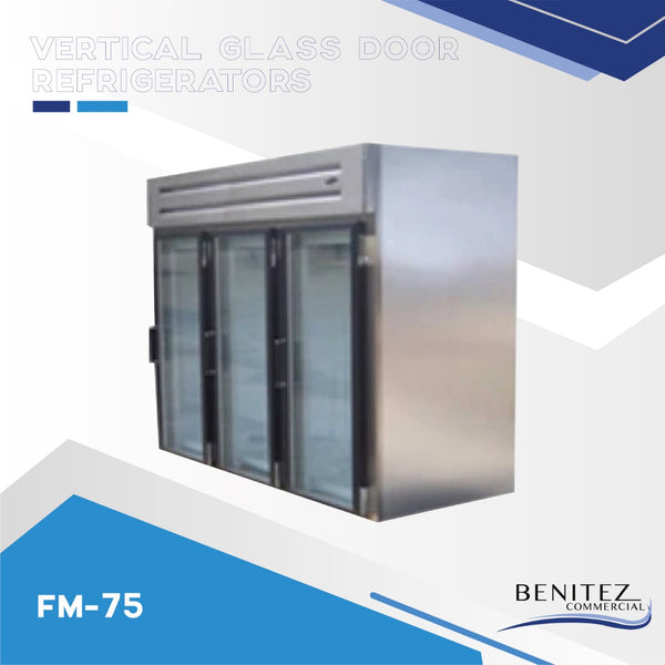 VERTICAL GLASS DOOR REFRIGERATORS FM-75