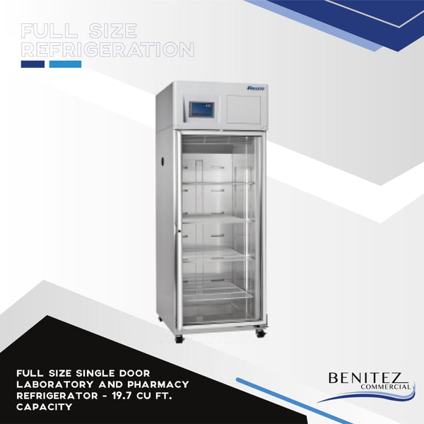 Full Size Single Door Laboratory and Pharmacy Refrigerator - 19.7 cu ft. capacity