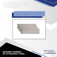 24" STAINLESS STEEL DRAWER DIVIDERS