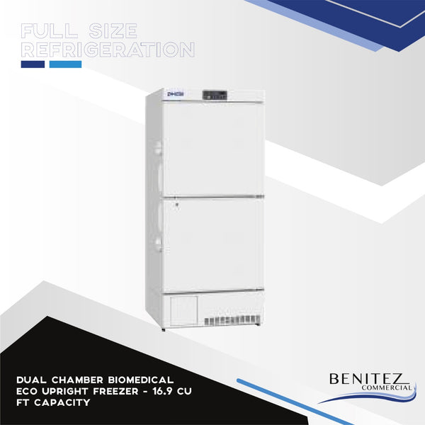Dual Chamber Biomedical ECO Upright Freezer - 16.9 cu ft capacity