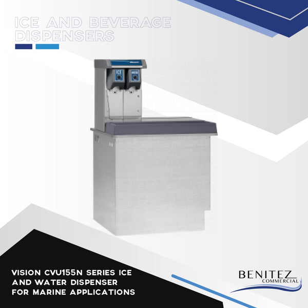 Vision CVU155N series ice and water dispenser for marine applications