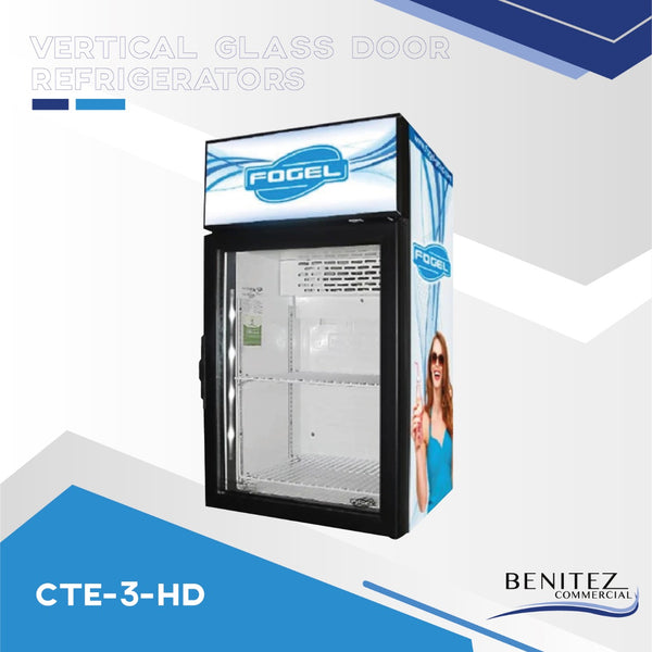 VERTICAL GLASS DOOR FREEZERS CTE-3-HD
