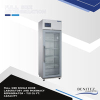 Full Size Single Door Laboratory and Pharmacy Refrigerator - 11.8 cu ft. capacity
