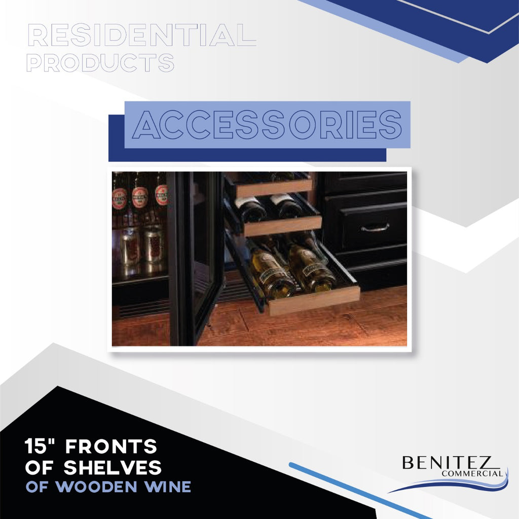 15" WOOD WINE SHELF FRONTS
