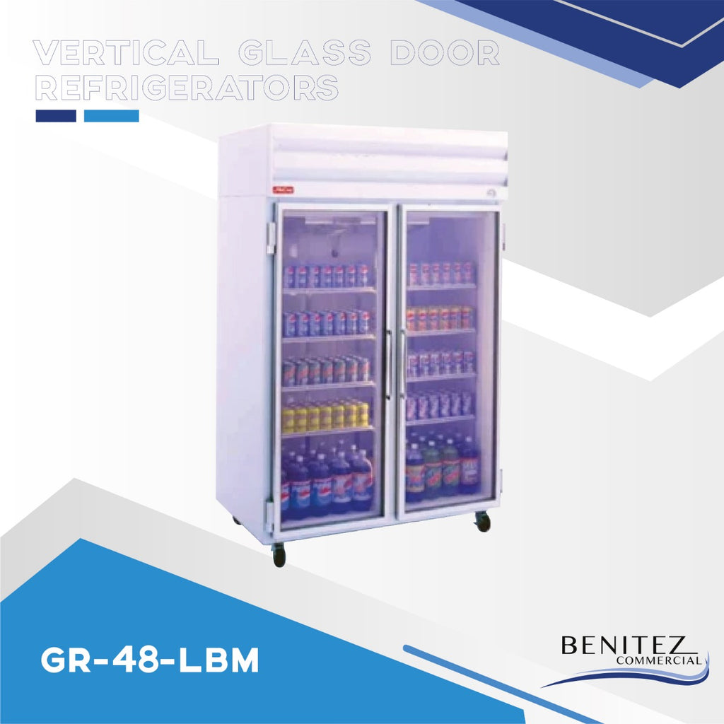 VERTICAL GLASS DOOR REFRIGERATORS GR-48-LBM