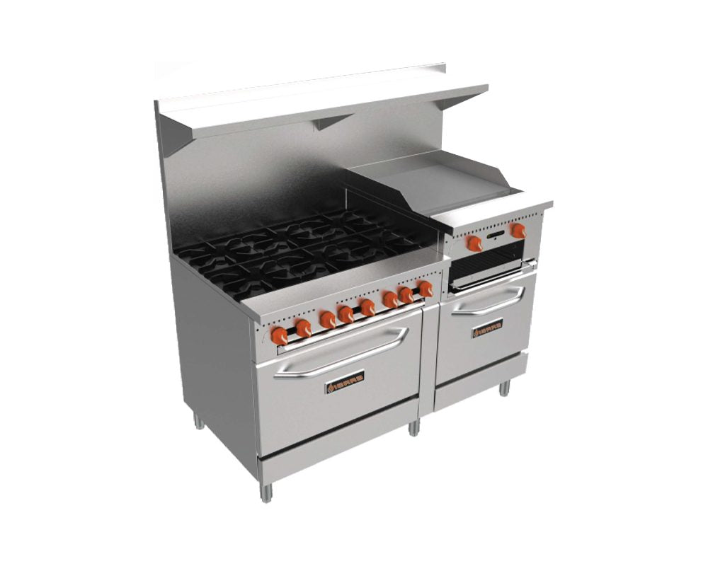 SR-6B-24RG-60 Gas Range with Raised Griddle