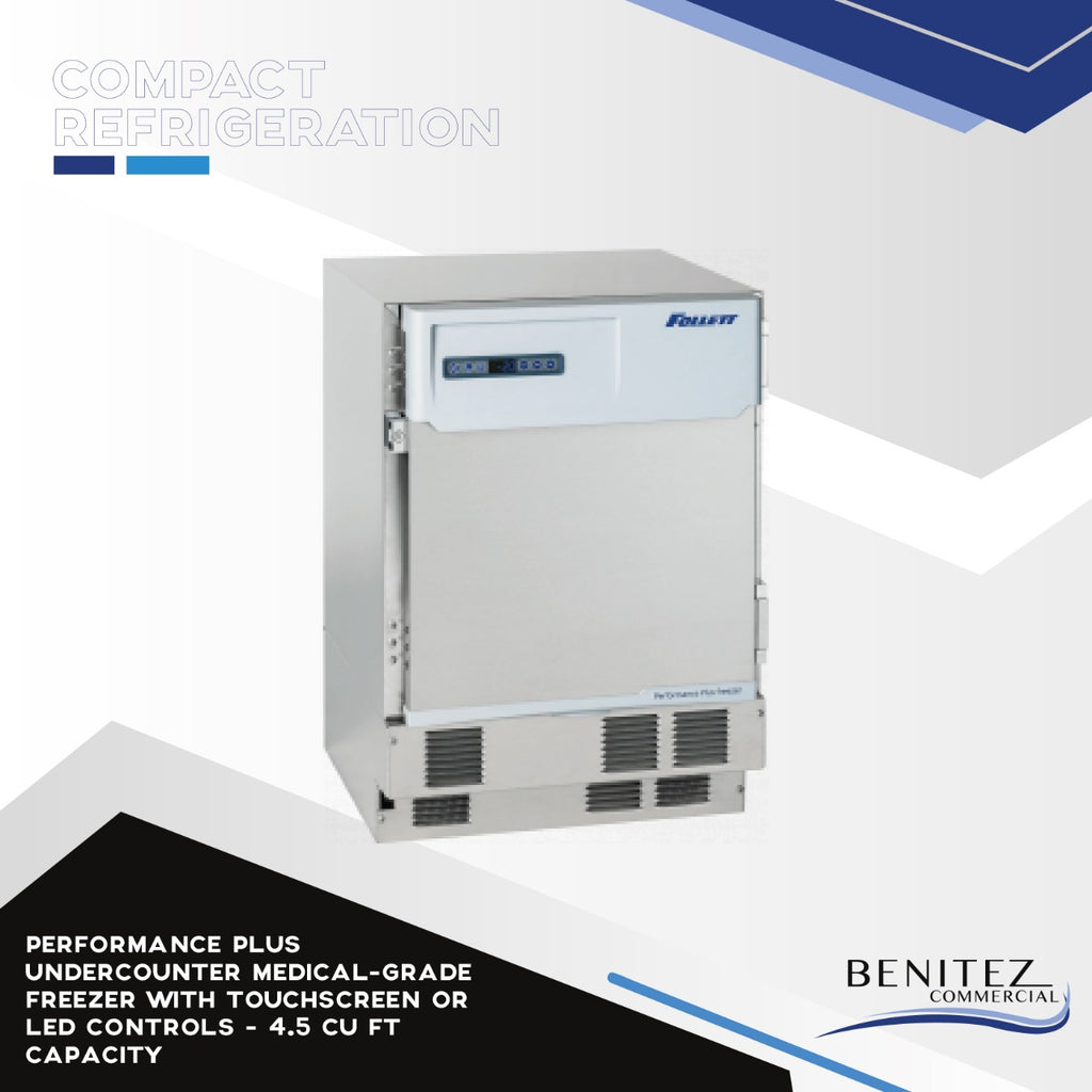 Performance Plus Undercounter Medical-Grade Freezer with Touchscreen or LED Controls - 4.5 cu ft capacity