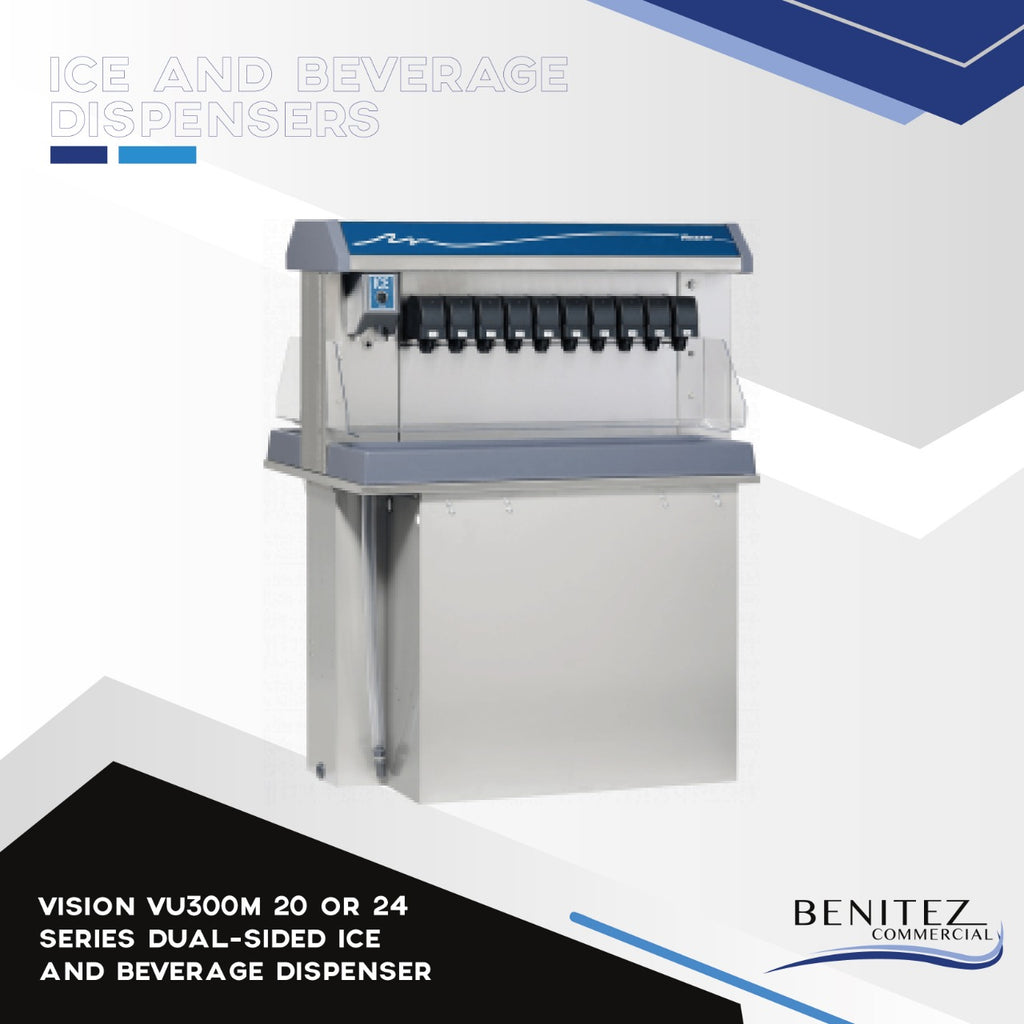 Vision VU300M 20 or 24 series dual-sided ice and beverage dispenser