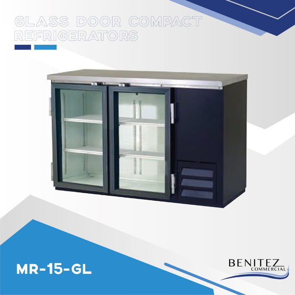 GLASS DOOR COMPACT REFRIGERATOR MR-15 GL